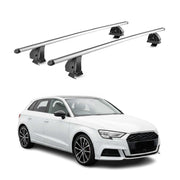 Barres de toit transversales Alu pour Audi A3 8Y Sportback 2020-2026 TÜV Gris 2x