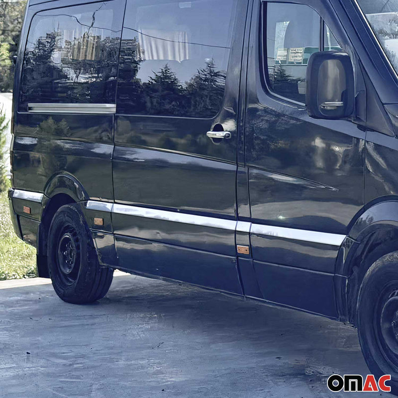 Baguette protection Latérale pour Mercedes Sprinter W906 2006-18 L4 Inox