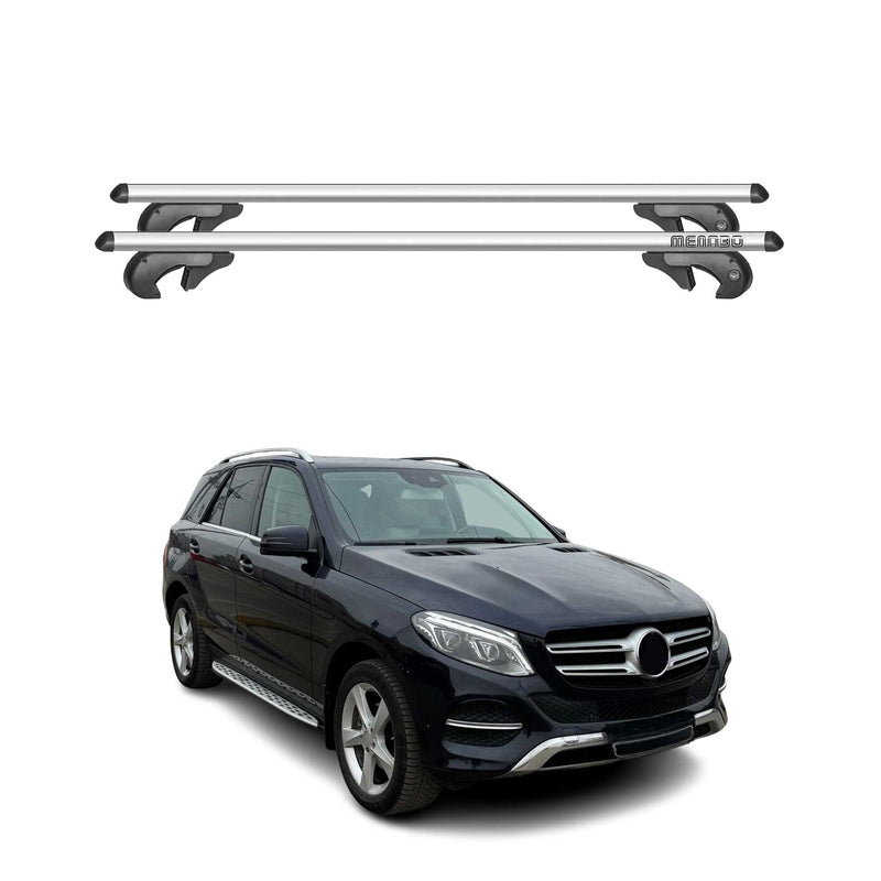 Barres de toit transversales pour Mercedes GLE W166 2015-2018 90kg Alu Gris