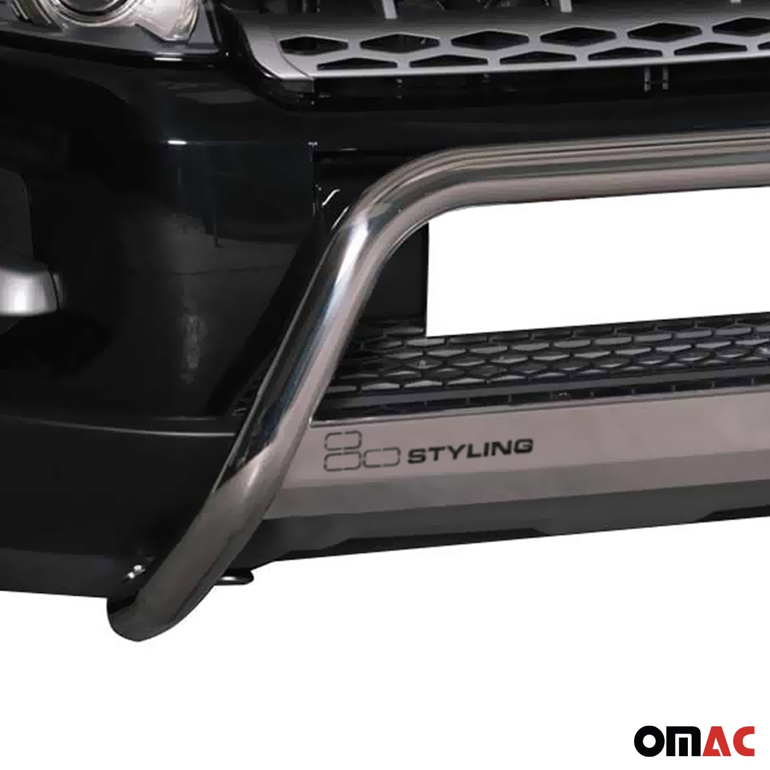 Pare-buffle Avant pour Range Rover Evoque 2011-2015 63 mm en Acier Gris