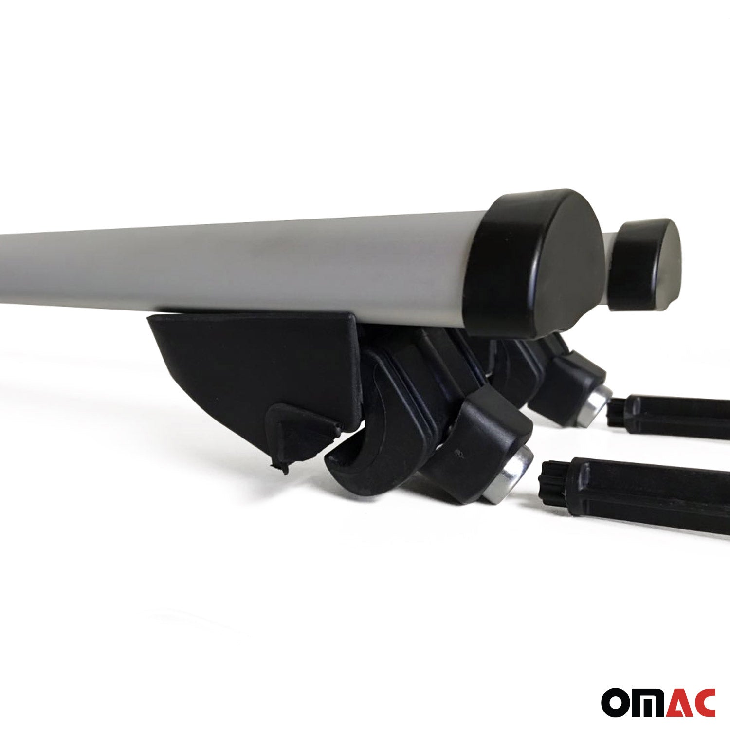Barres de toit transversales pour Opel Zafira 2005-2009 2 pcs en Alu gris TÜV ABE