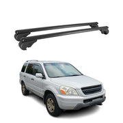 Barres de toit Transversales pour Honda Pilot 2002-2015 Aluminium Noir