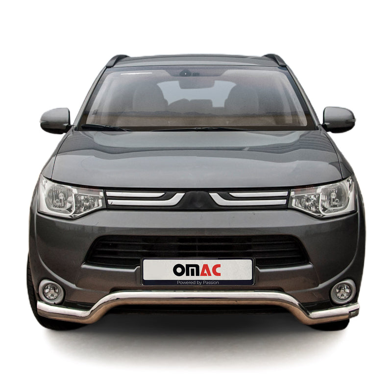 Pare-Buffle Avant Pour Mitsubishi Outlander 2012-2015 en Acier Argent