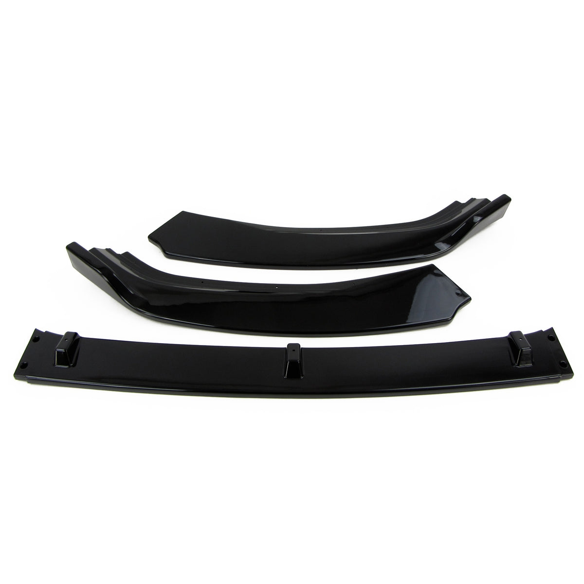 JOM Lèvre de Pare-choc Avant pour VW Golf 7 2012-2019 Noir Brillant Sport Look