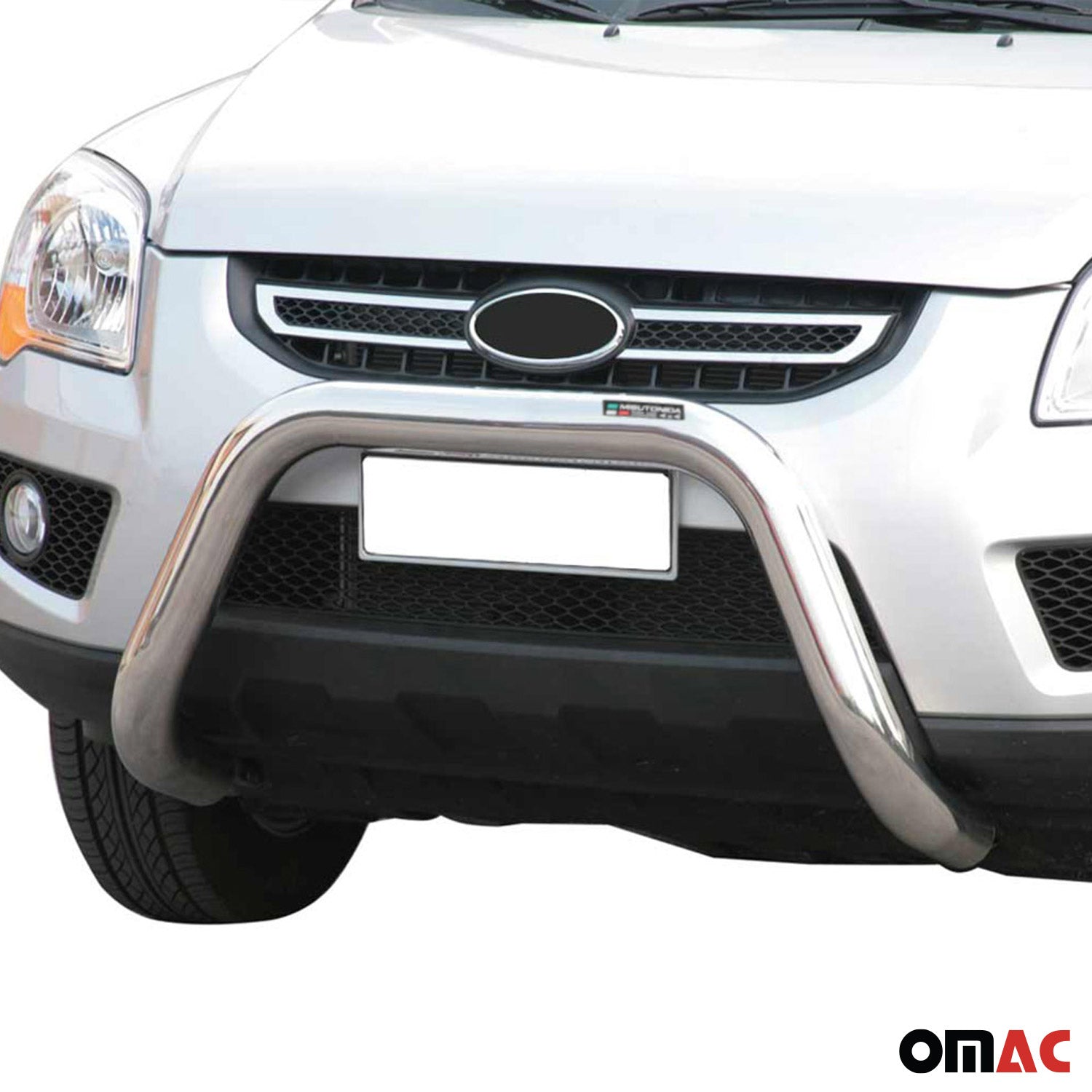 Pare-buffle Avant pour Kia Sportage 2008-2010 76 mm en Acier Gris