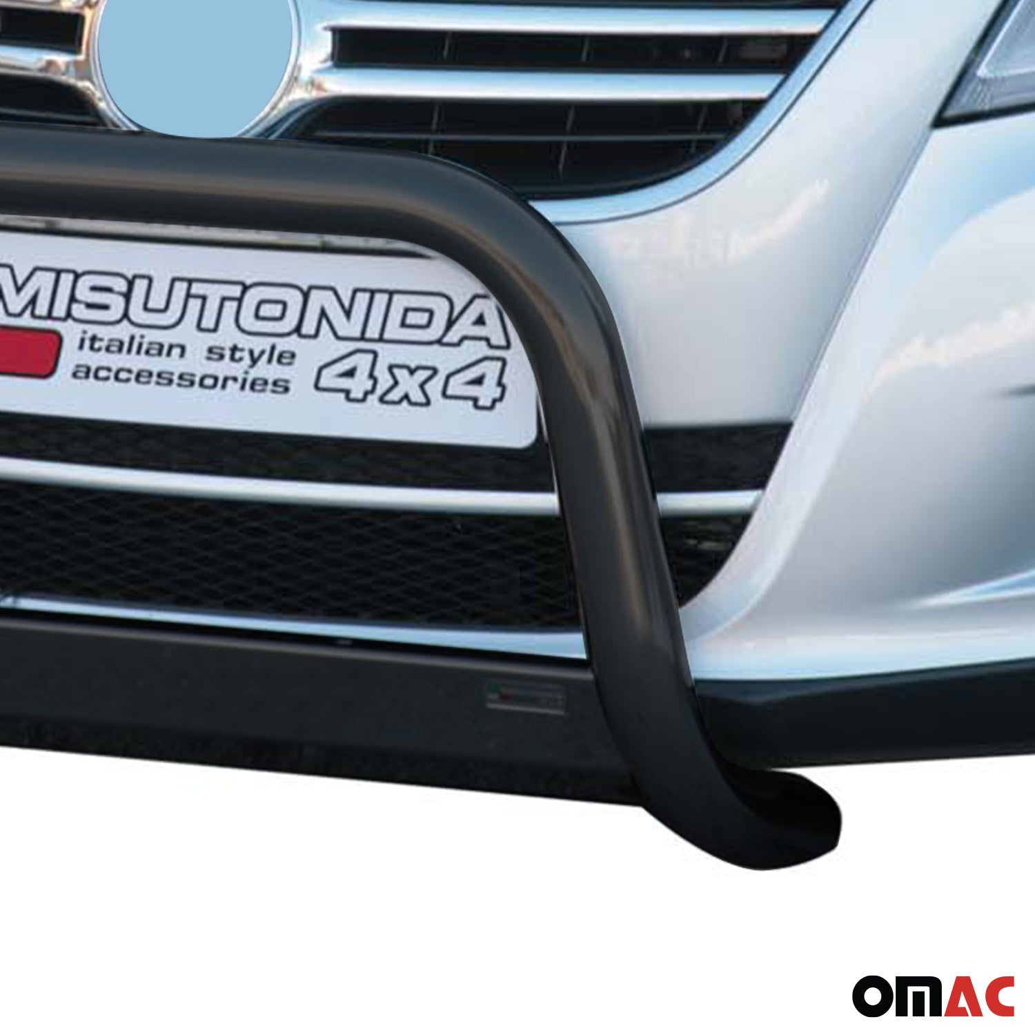 Pare-buffle Avant pour VW Tiguan 2007-2011 63 mm en Acier Noir