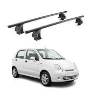 Barres de toit transversales acier pour Chevrolet Matiz I 1998-2005 TÜV Noir 2x