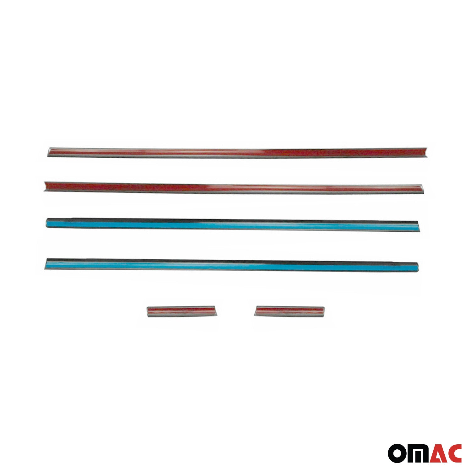Garniture De Fenêtre pour Fiat Palio 1996-2000 Chromé Inox 6x