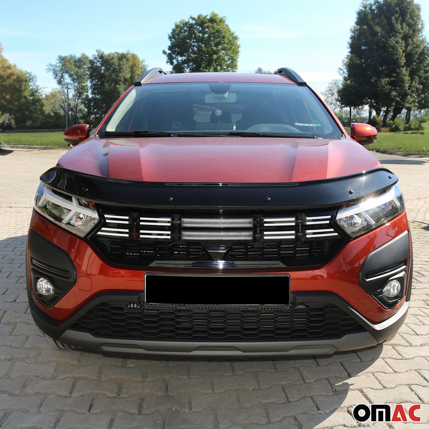 Deflecteurs capot de voiture pour Protection pour Dacia Jogger 2022-2026 Noir