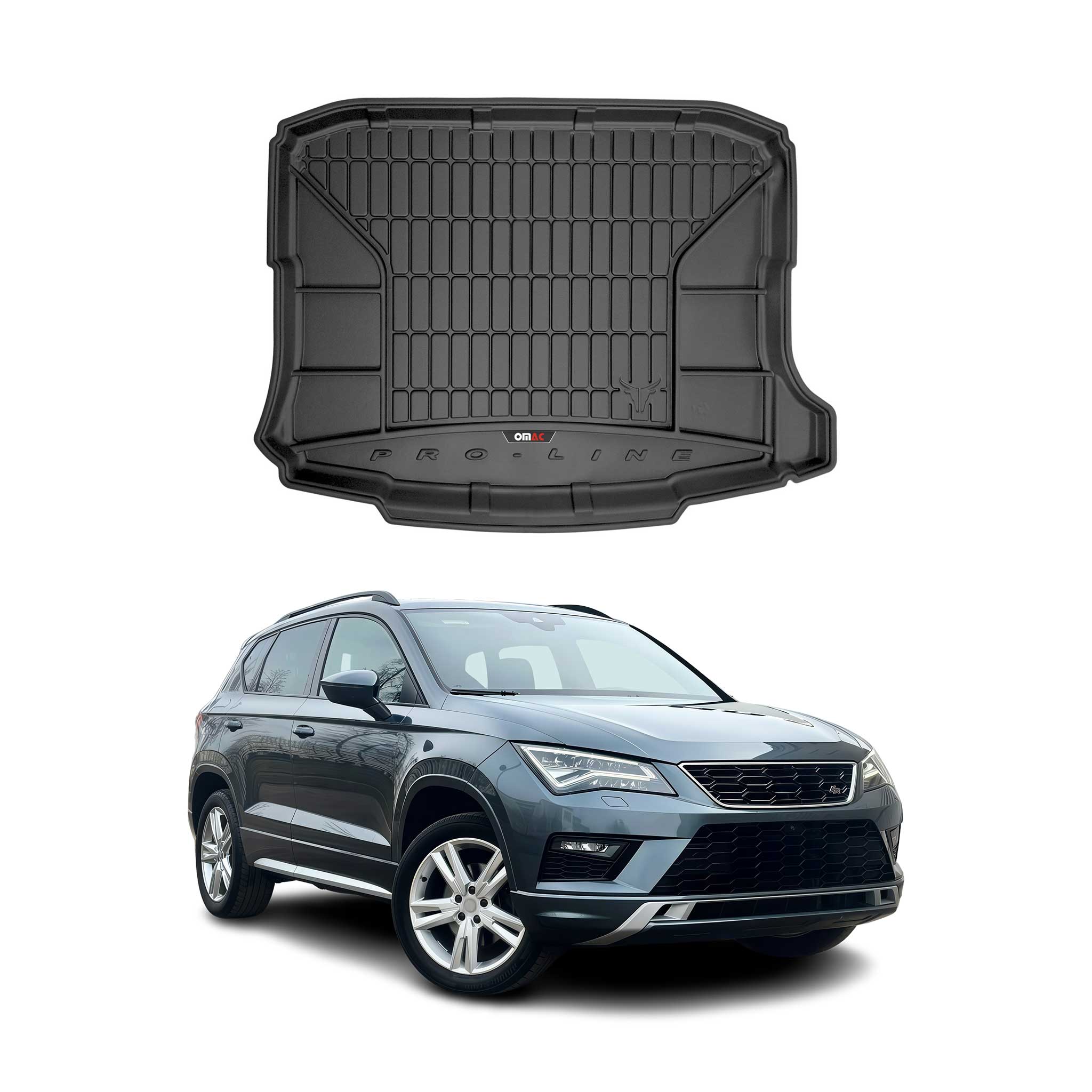 Tapis de Coffre pour Seat Ateca 2016-2022 TPE Noir