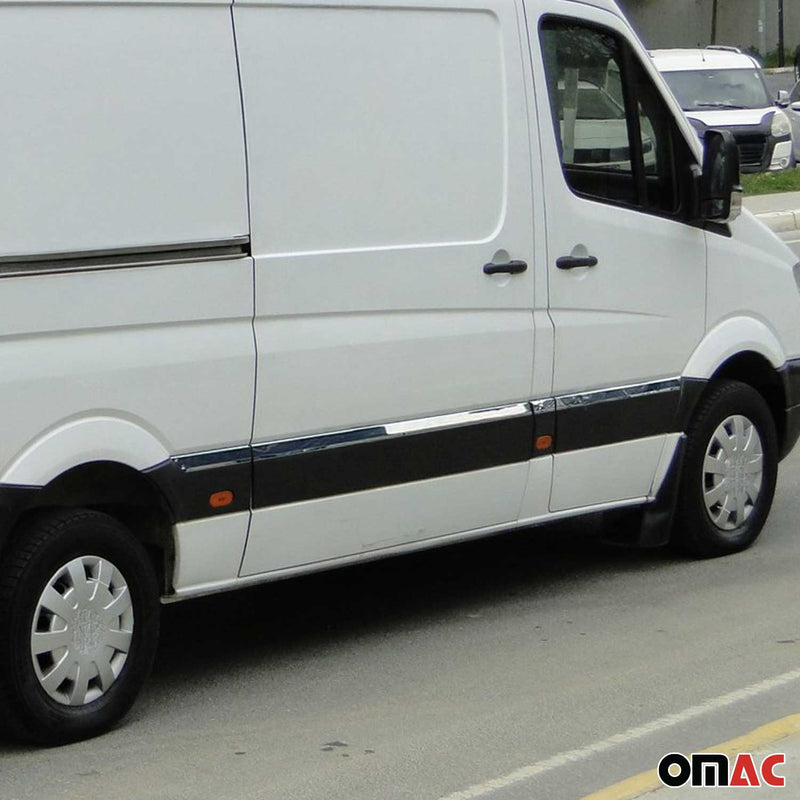 Baguettes de porte pour Mercedes Sprinter W906 2006-2018 inox chrome L3 Long