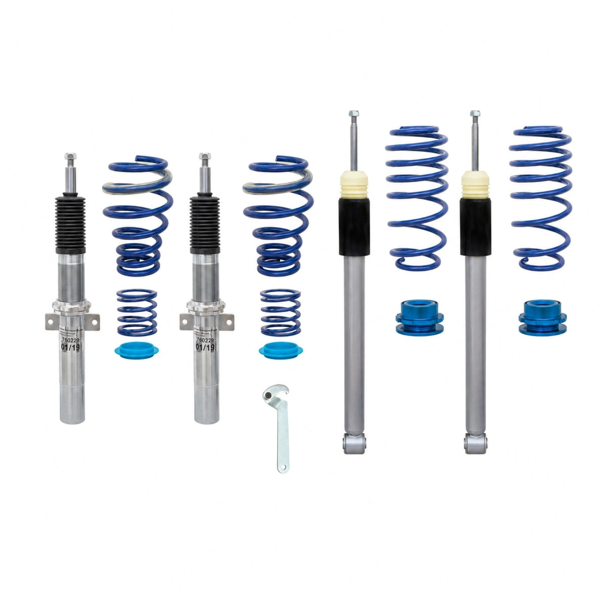 JOM BlueLine Combinés Filetés pour Audi A1 Sportback GB 25 30 TFSI / 35 TFSI