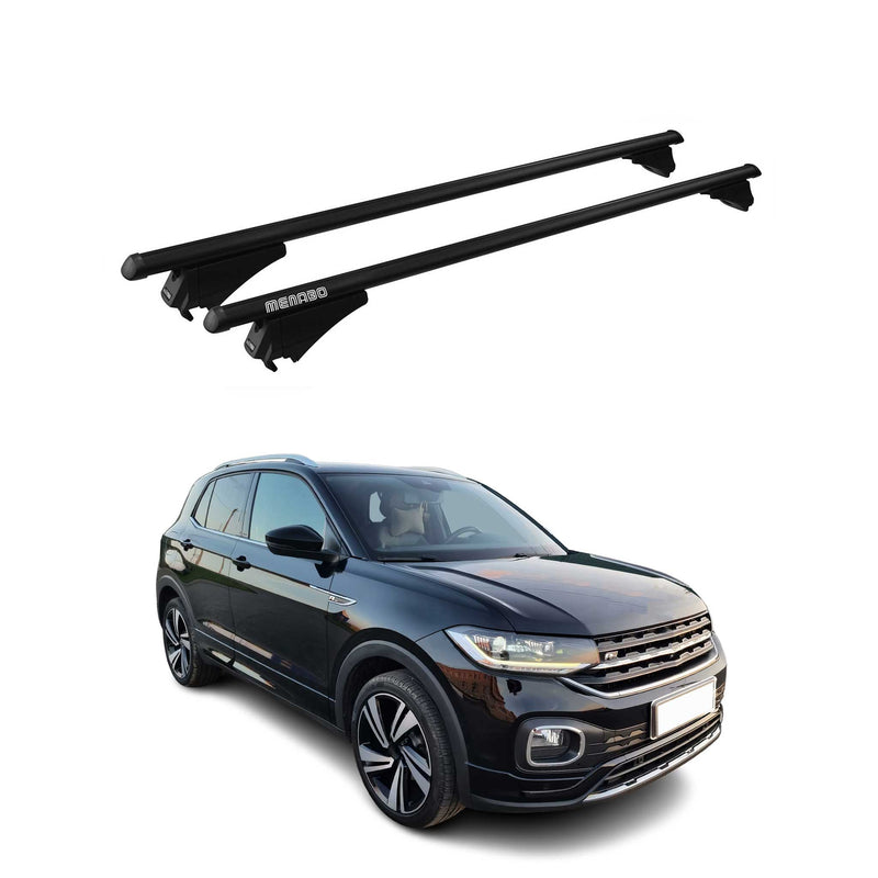 Tiger Barres de toit transversales pour VW T-Cross 2018-2025 Noir