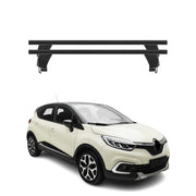 Menabo Barres de toit Transversales pour Renault Captur 2017-2019 Alu Noir ABE
