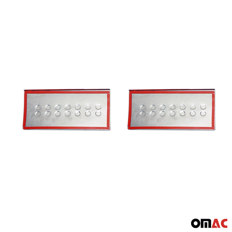 Couverture de Seuil de porte pour Renault Master 2010-2024 acier inox chromé 2x
