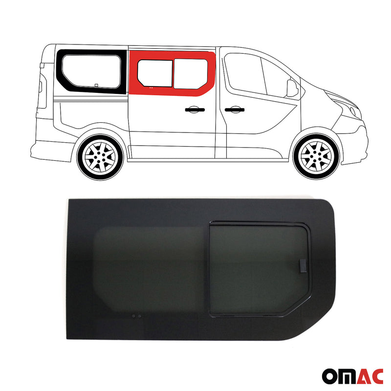 Vitre de Porte pour Renault Trafic 2014-2023 L1 L2 Avant Droit Coulissante