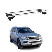Barres de toit Transversales pour Mercedes GL X164 2006-2012 Aluminium Argent
