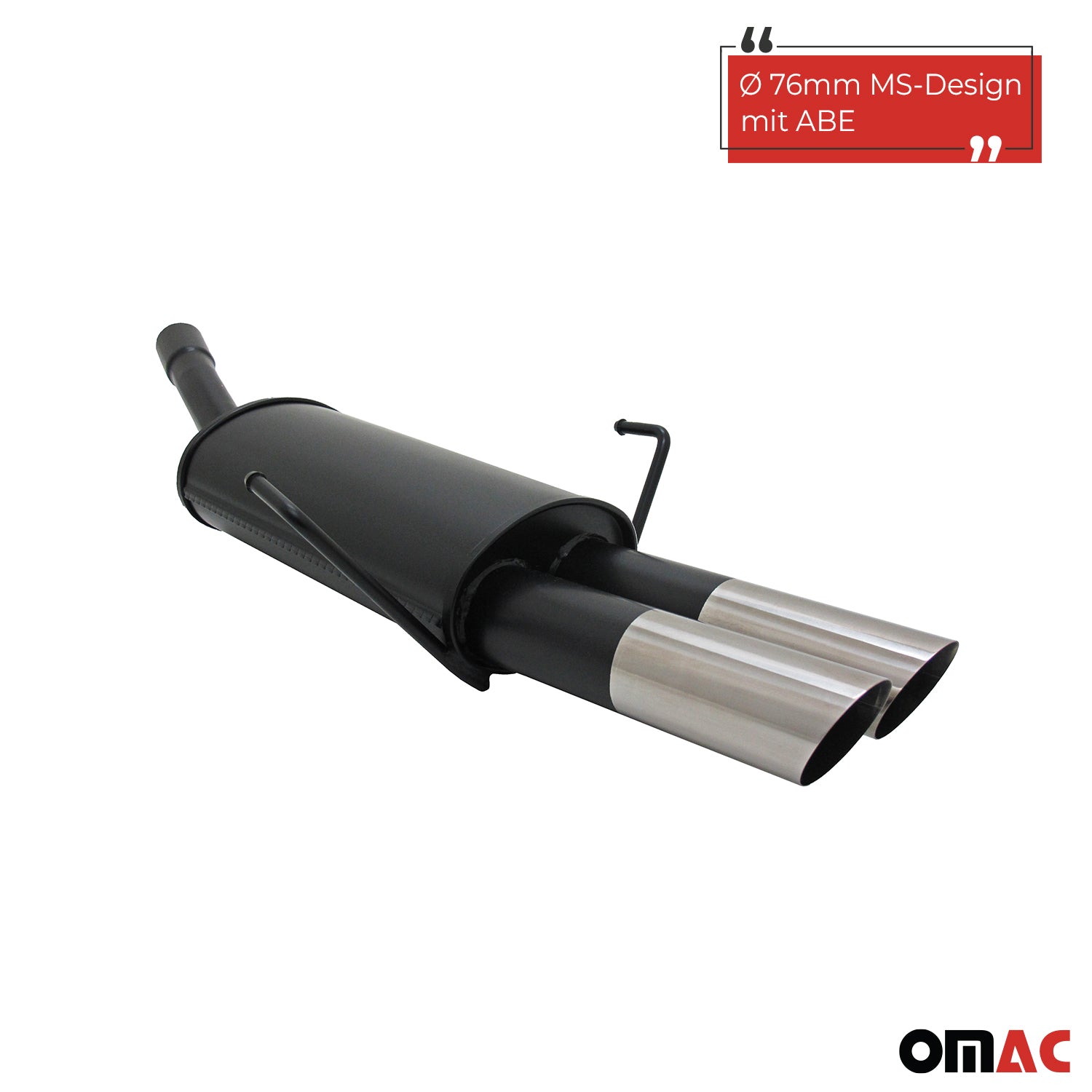 Échappement arrière sport Novus pour Opel Astra H Caravan 2x76mm MS-Design ABE