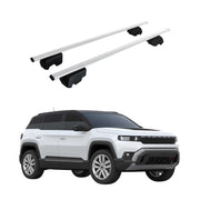 Barres de toit Transversales pour Jeep Compass III J4U dès 2026 Fer Gris 2x