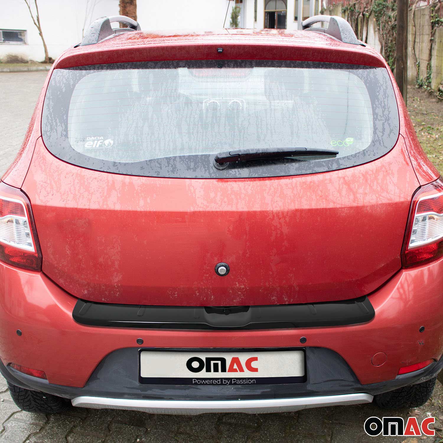 Protection de Pare-Chocs pour Dacia Sandero II 2012-2020 Acryl noir brillant
