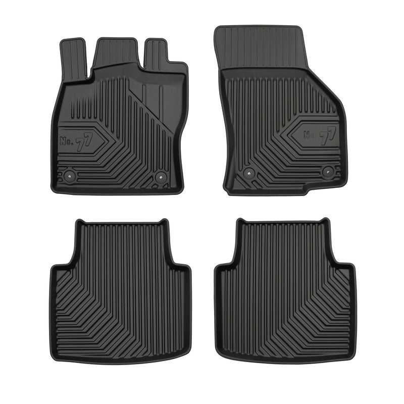 Tapis de Sol de Voiture pour VW Arteon 2017-2025 TPE Antidérapant Noir 4Pcs