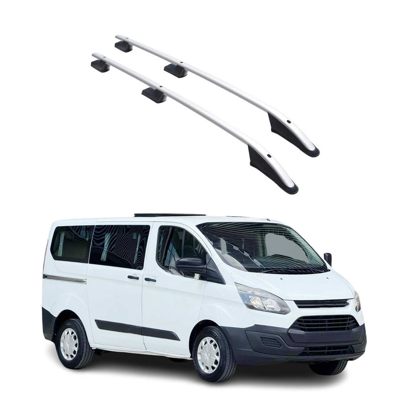 Barres de toit longitudinales pour Ford Transit Tourneo Custom 2012-22 L1 Gris