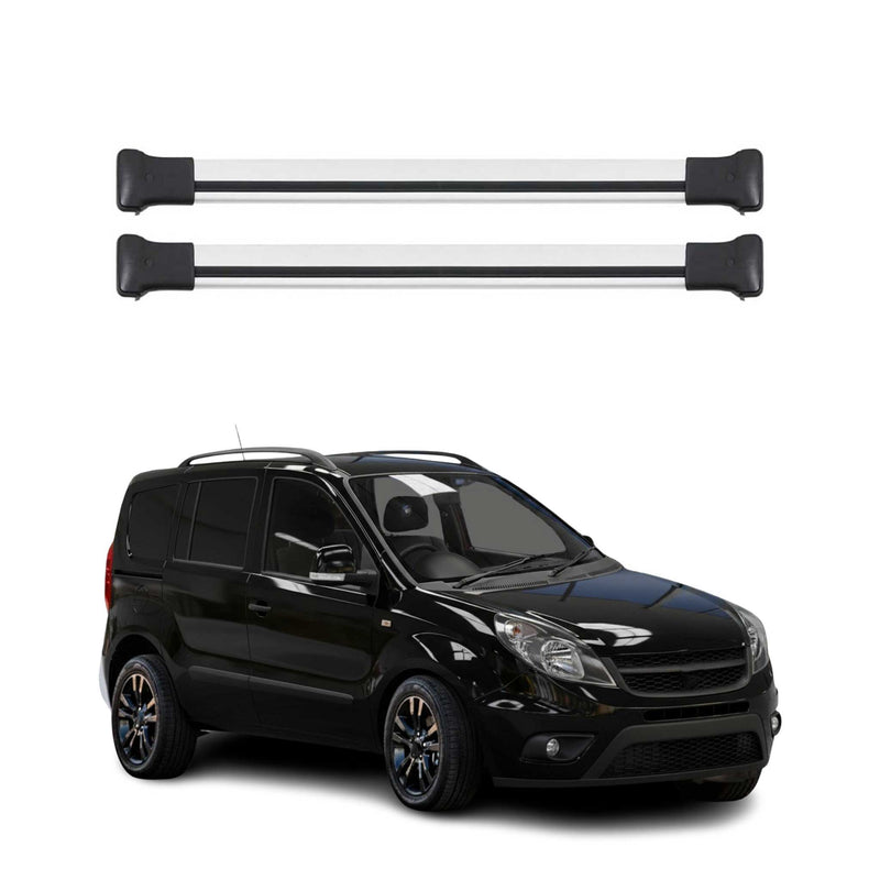 Barres de toit transversales pour Ram Promaster City 2015-2019 Aluminium Gris