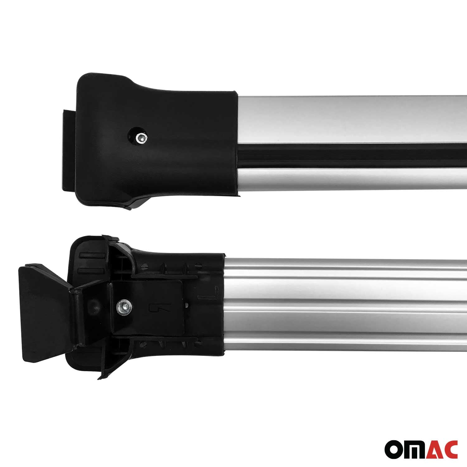 Barres de toit transversales pour Dacia Duster 2010-2013 Pre-FL Aluminium Gris