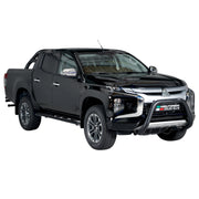 Pare-buffle Avant pour Mitsubishi L200 2019-2023 76 mm en Acier Noir