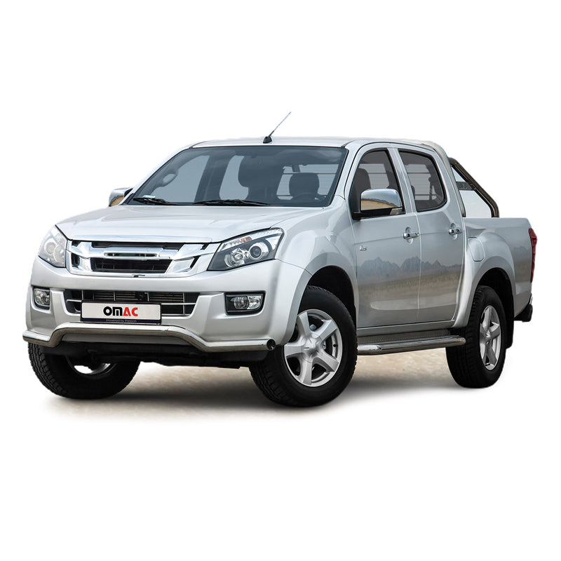 Pare-Buffle Avant Pour Isuzu D-Max 2012-2019 Acier Inoxydable Argent