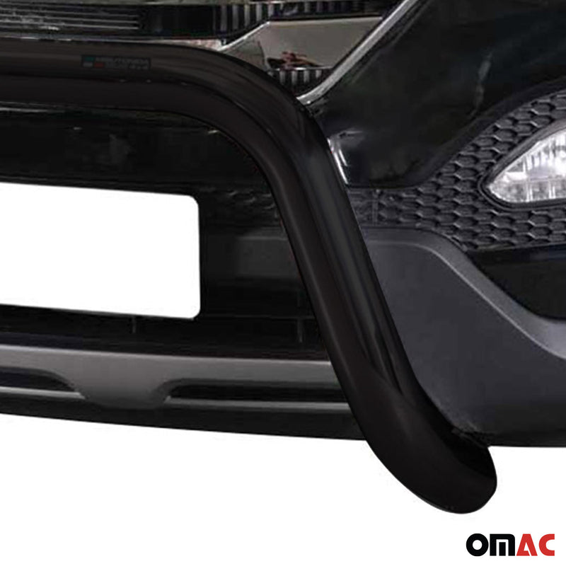 Pare-buffle Avant pour Hyundai Santa Fe 2012-2015 76 mm en Acier Noir