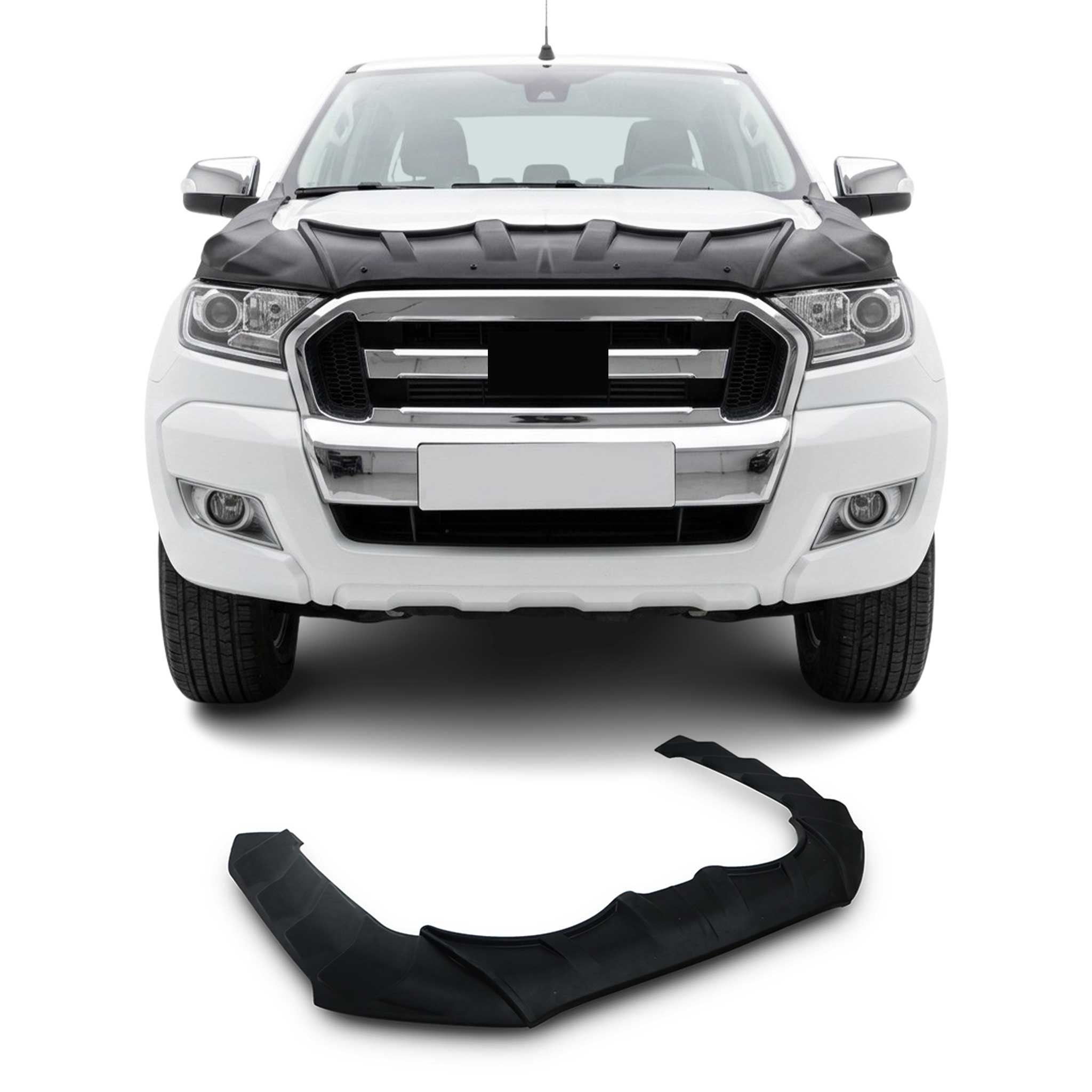 Deflecteurs d'air capot de voiture pour Ford Ranger 2015-2022 en ABS 3 Pcs
