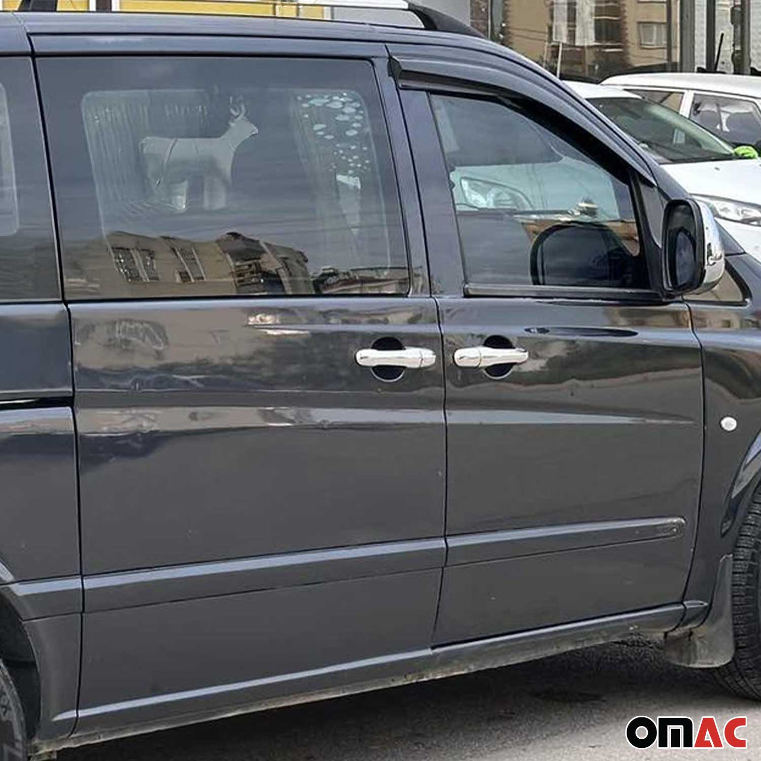 Couverture de poignée de porte pour Mercedes Vito W639 2003-2014 en Acier Inox