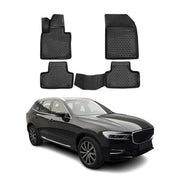 OMAC Tapis de sol pour Volvo XC60 II 2018-2026 sur mesure en caoutchouc Noir