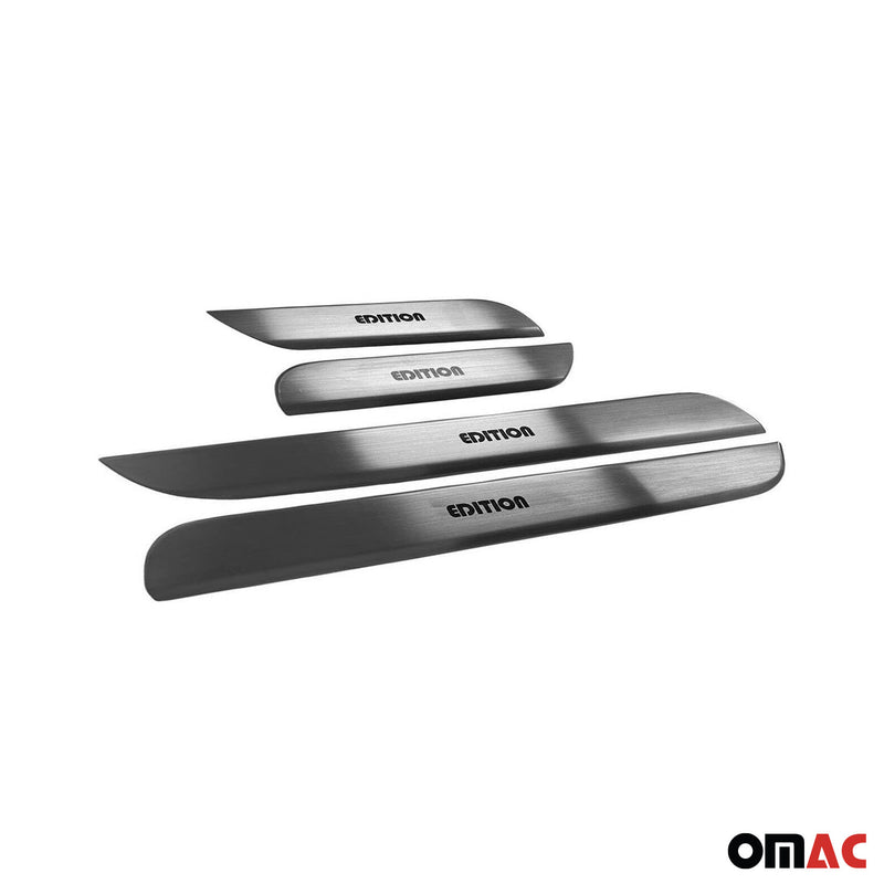 Couverture de Seuil de porte pour Peugeot 3008 2016-2025 inox chromé 4 Pcs
