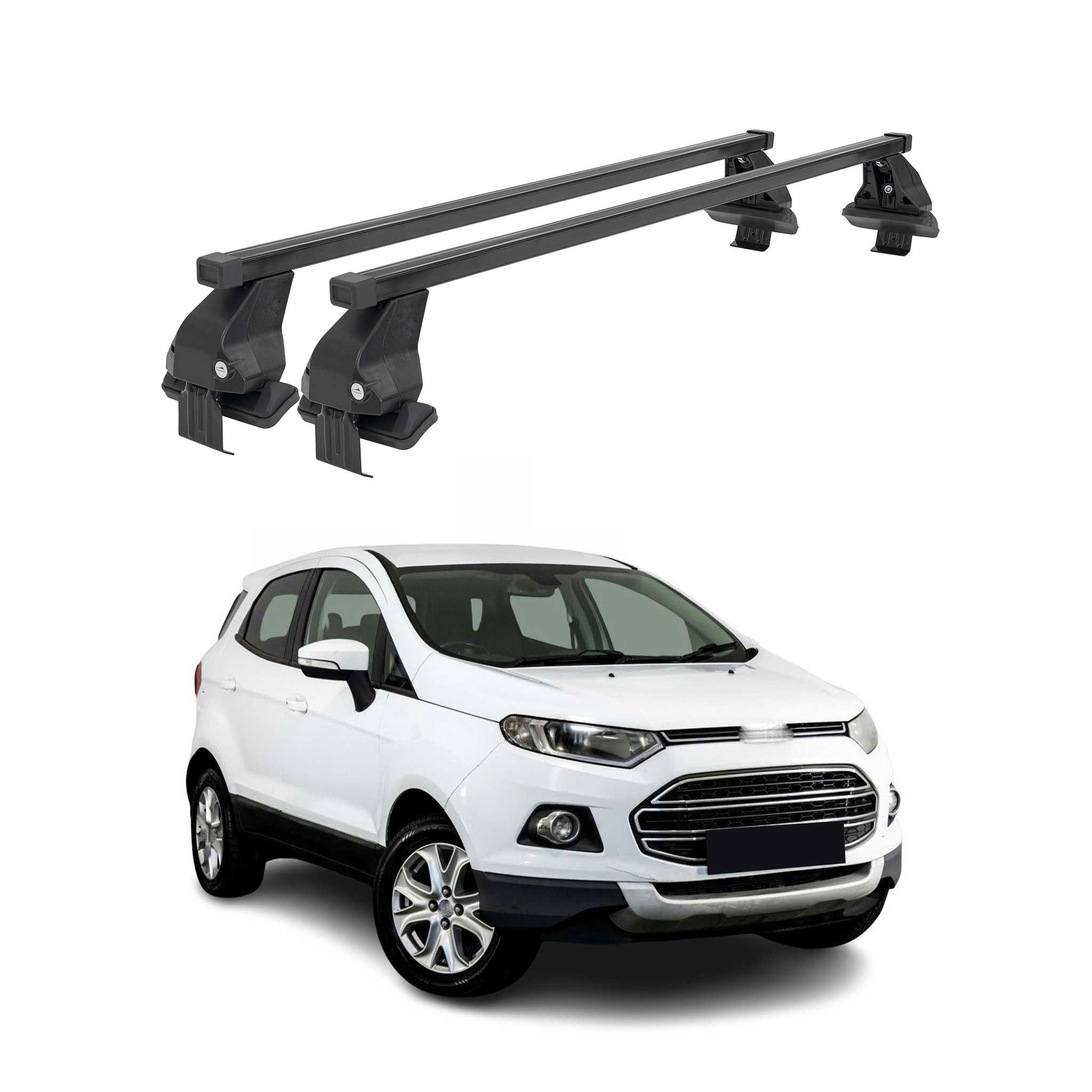 Barres Transversales Menabo pour Ford Ecosport 2014-2017 Noir