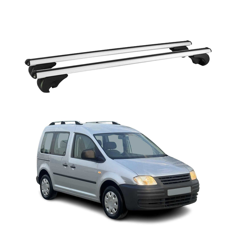 Barres de toit Transversales pour VW Caddy 2004-2015 Aluminium Argent