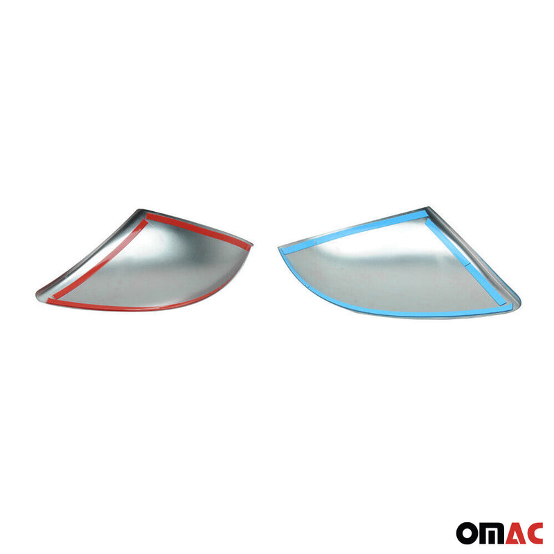 Coques de Rétroviseurs pour VW Touareg II 2010-2015 en Acier Chromé Argent