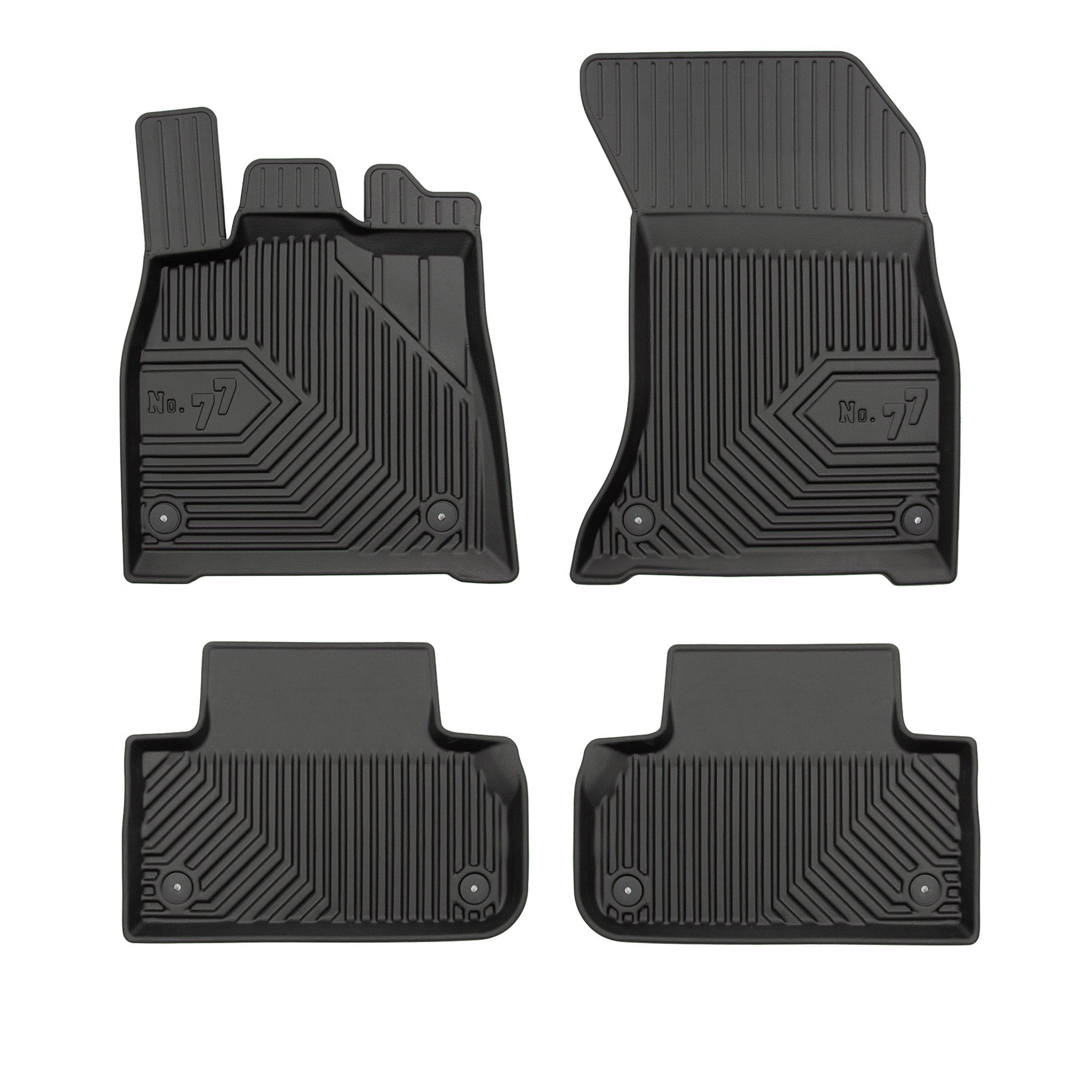Tapis de Sol de Voiture pour Audi Q5 II 2016-2026 TPE Antidérapant Noir 4Pcs