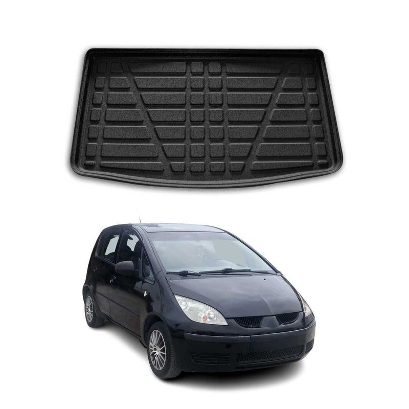 Tapis de Coffre pour Mitsubishi Colt 2005-2008 HB en TPE Noir