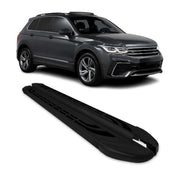 Marchepieds Latéraux pédale pour VW Tiguan II 2016-2023 Aluminium Noir 2Pcs