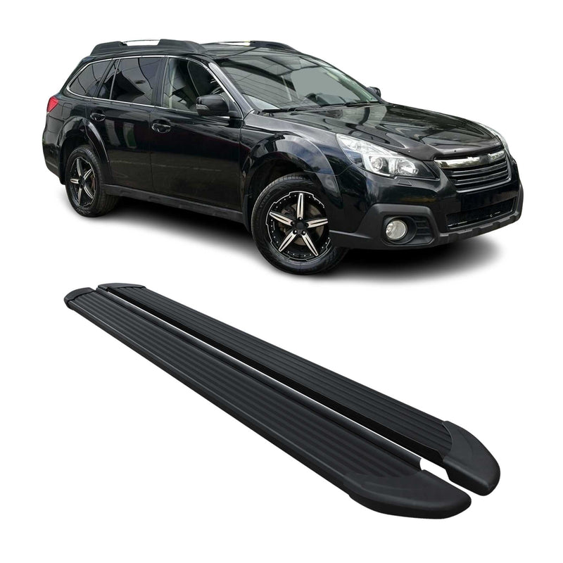 Marchepieds Latéraux pédale pour Subaru Outback 2009-2014 Noir Aluminium 2Pcs