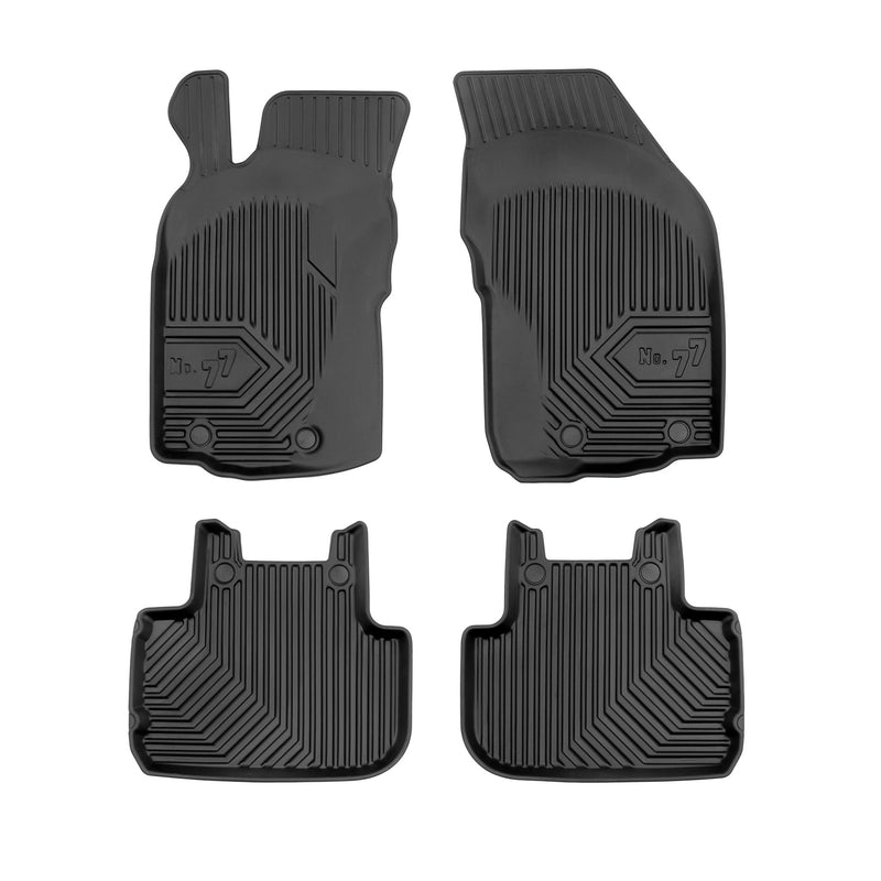 Tapis de Sol de Voiture pour Alfa Romeo 147 2000-2010 TPE Imperméable Noir 4Pcs