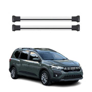 Barres de toit transversales pour Dacia Jogger 2022-2026 Aluminium Gris 2Pcs
