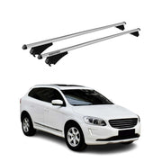 Tiger Barres de toit transversales pour Volvo XC60 2014-2017 Gris