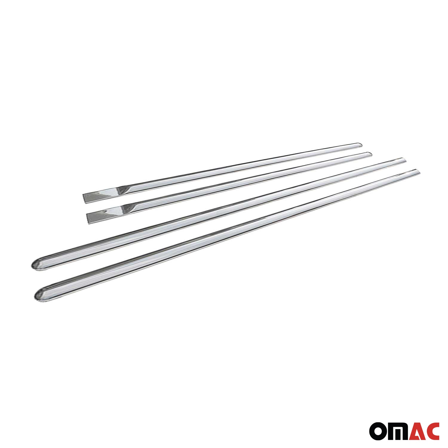 Garniture Baguette de porte latérale pour Dacia Lodgy en acier inoxydable 4Pcs