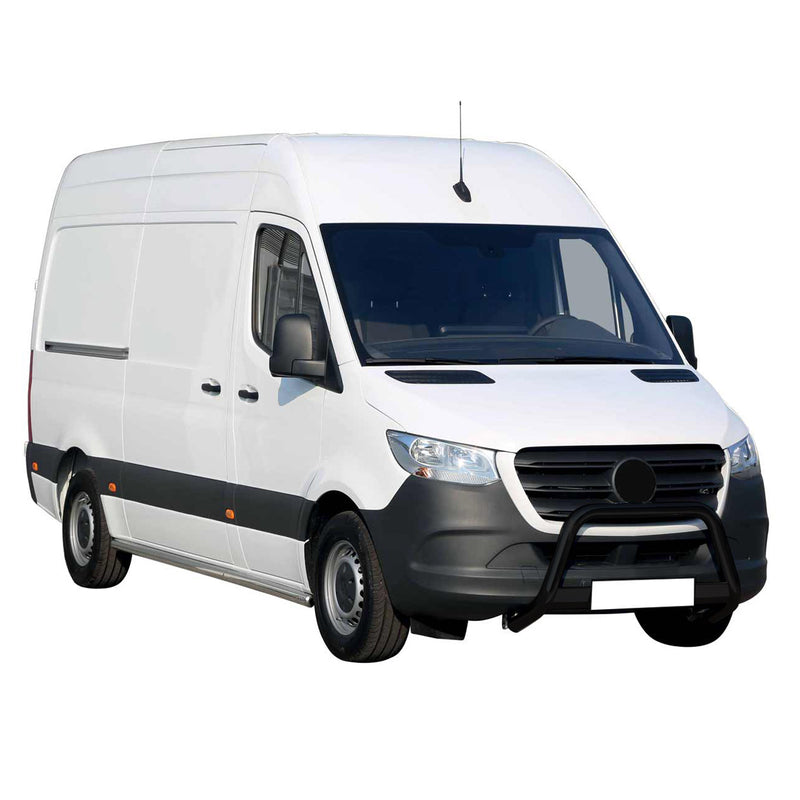 Pare-buffle Avant pour Mercedes Sprinter 2018-2025 63 mm en Acier Noir