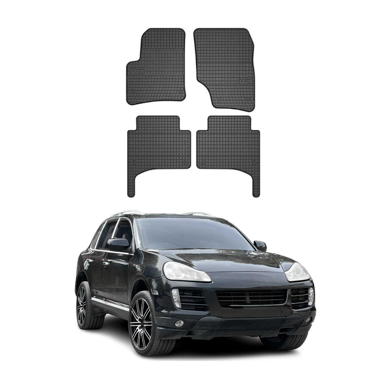 Tapis de Sol pour Porsche Cayenne 2002-2007 OMAC Noir Caoutchouc