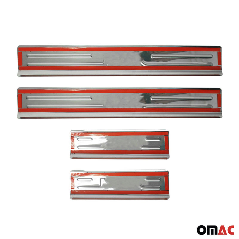 Seuils de porte pour Kia Soul 2009-2014 Acier inox Chromé