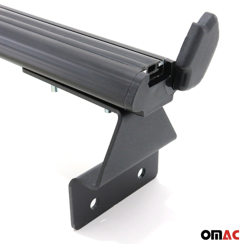 Barres de toit transversales pour VW Amarok 2010-2025 Aluminium Noir